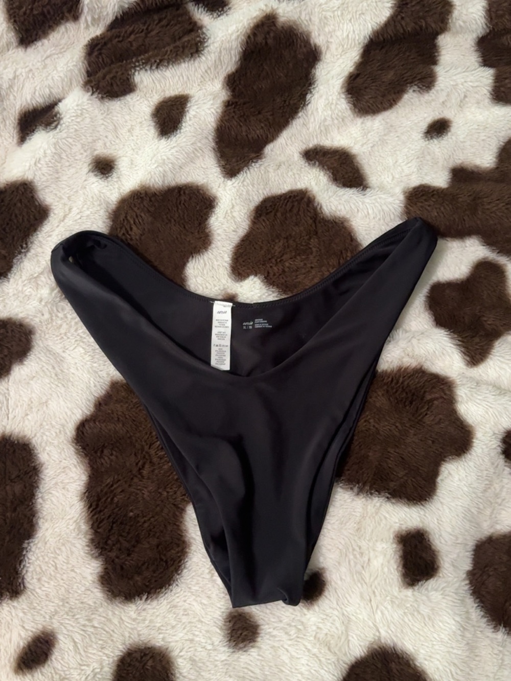 aerie Black High-Cut Bikini Bottom